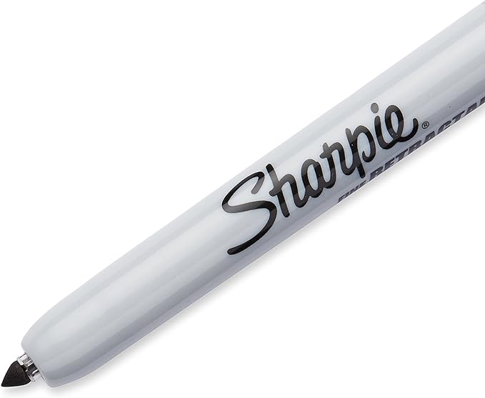 Sharpie Retractable Permanent Markers (Black / Fine)