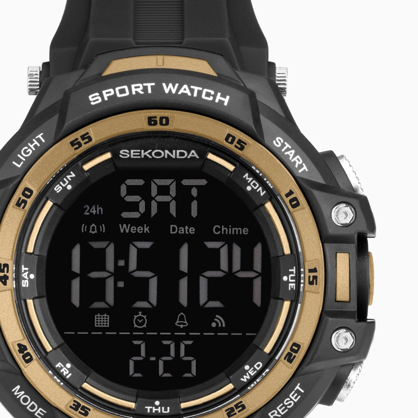 Sekonda Black & Gold Digital Watch