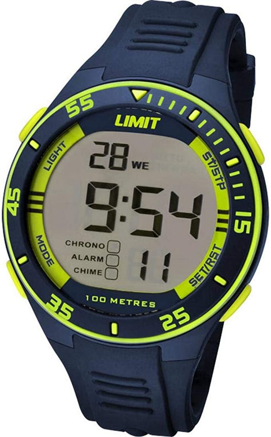 Limit Active Digital Watch (Navy/Yellow)