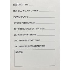 Reduced Overs Cards (Cricket)